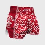MUAY THAI SHORT ONE BLOOD RED WHITE