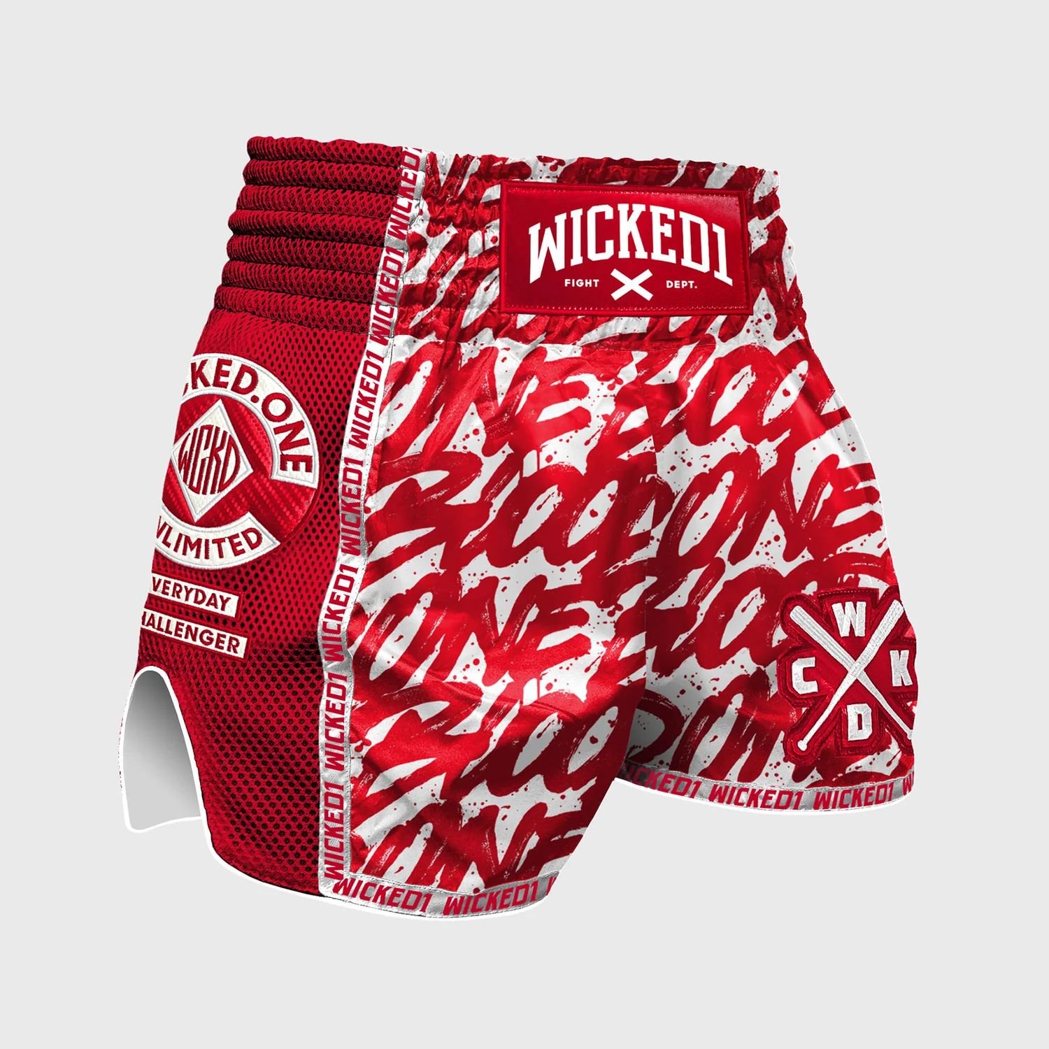 WhatsApp Image 2025-11-17 at 14.35.45_45984989 MUAY THAI SHORT ONE BLOOD RED WHITE - Image 1